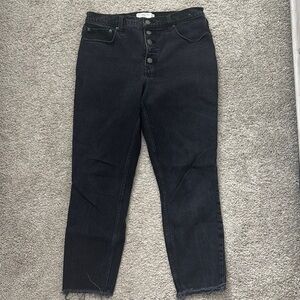 A&F High Rise Black Jeans
